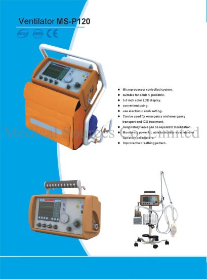 for Ambulance Use with Ce Emergency Portable Ventilator